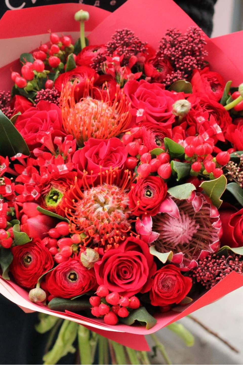 Букет  Марго - с добавлением зелени