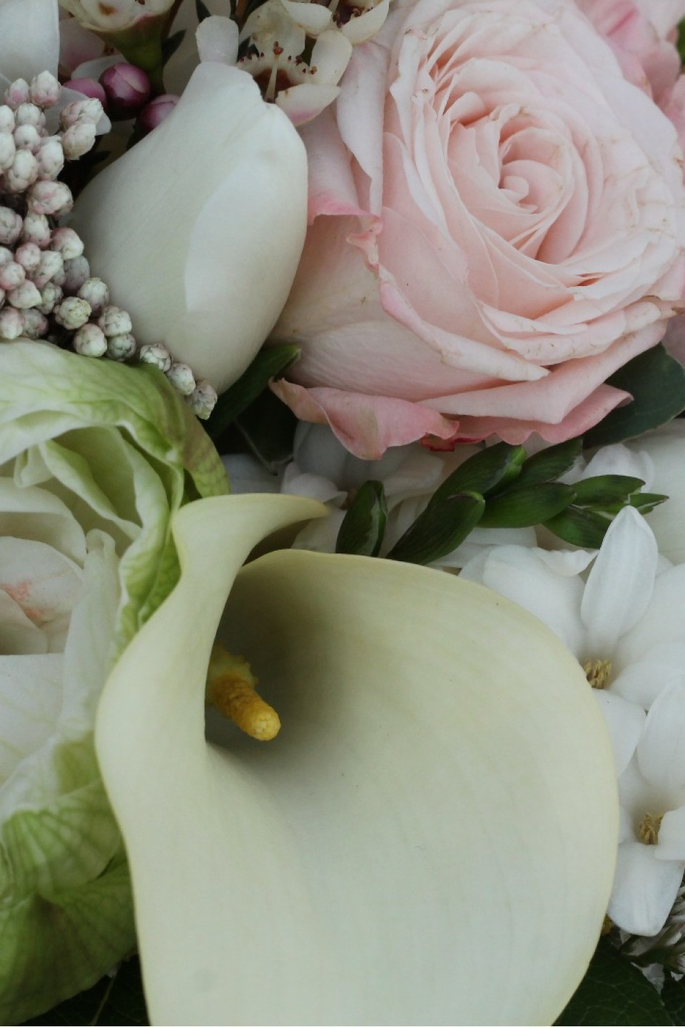 Цветы в коробке Калла и гиацинт