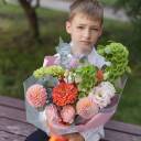 Букет Танец Осени - с добавлением зелени - миниатюра 