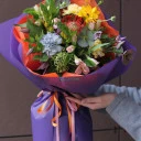 Букет с альстромериями Цветочная Радуга - миниатюра 7