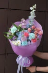 Букет с кустовыми розами "Кималь"