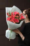 Букет с пионовидными розами "Розали"