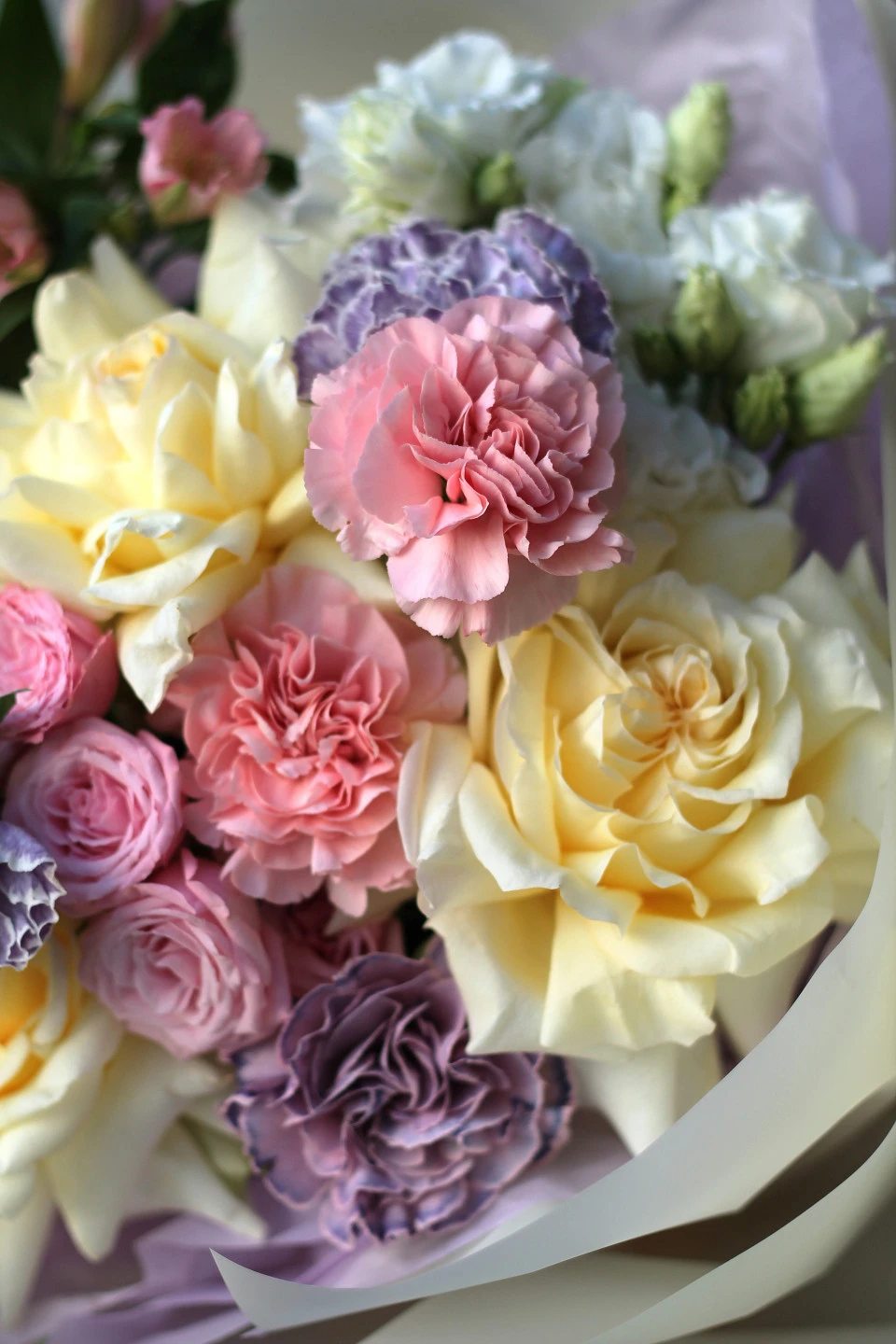 Букет с французскими розами Облако грёз - с доставкой по Минску