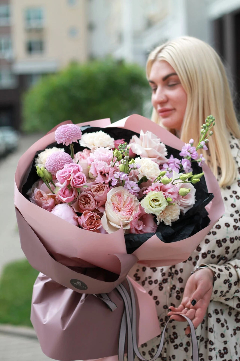 Букет Лавендера - с добавлением зелени