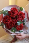 Букет с красными французскими розами "My Love"