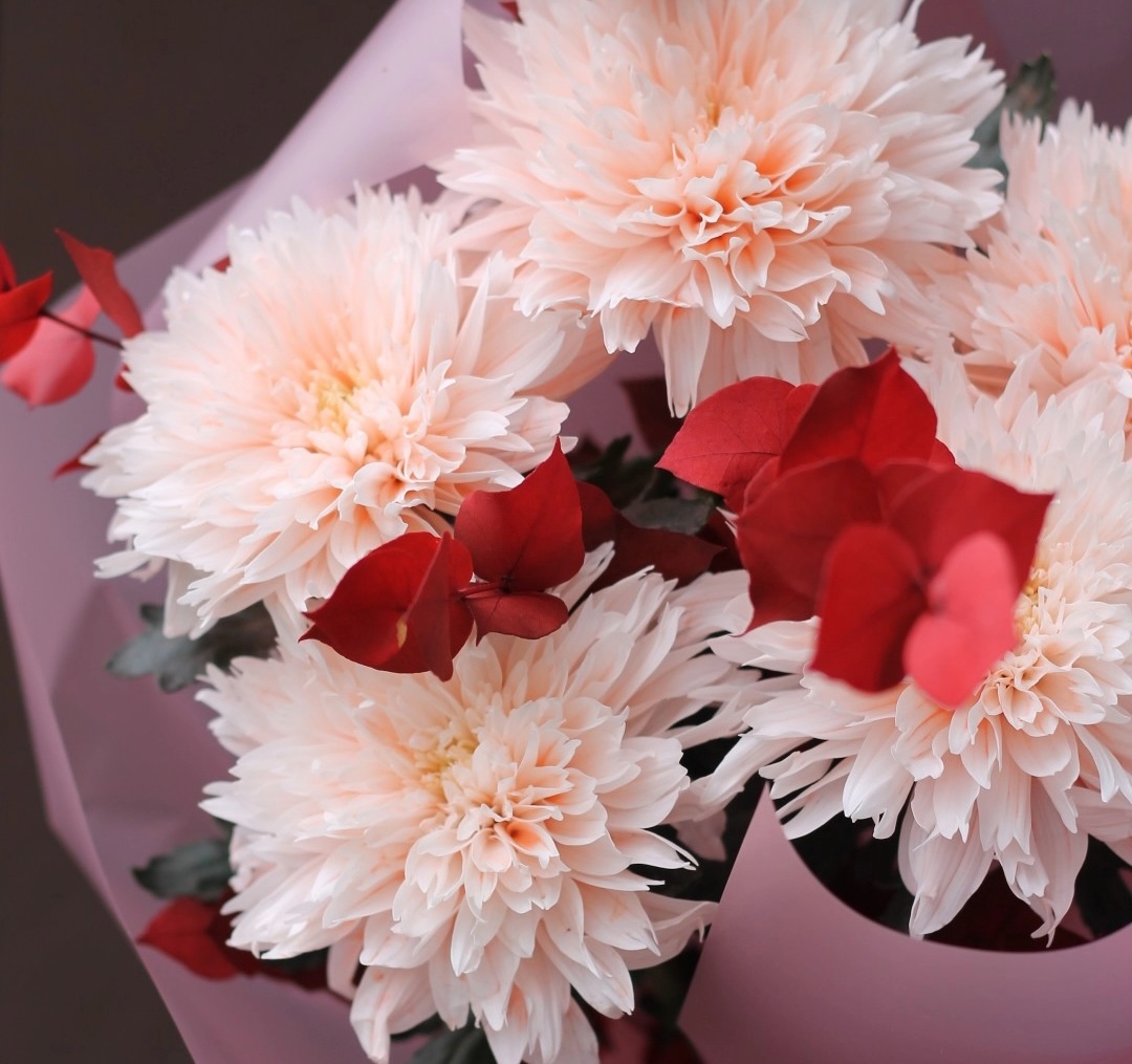 Хризантемы в букете